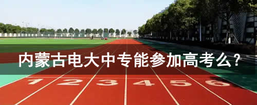 内蒙古电大中专能参加高考么现在？